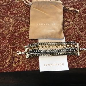 Jenny Bird Austin Cuff Mixed Metal Layered Chain